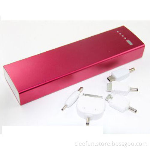 Large capacity universal charger for tablet PC, 10000mAh, with 6 adapters for most digital devices